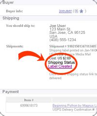 check on my ebay order.